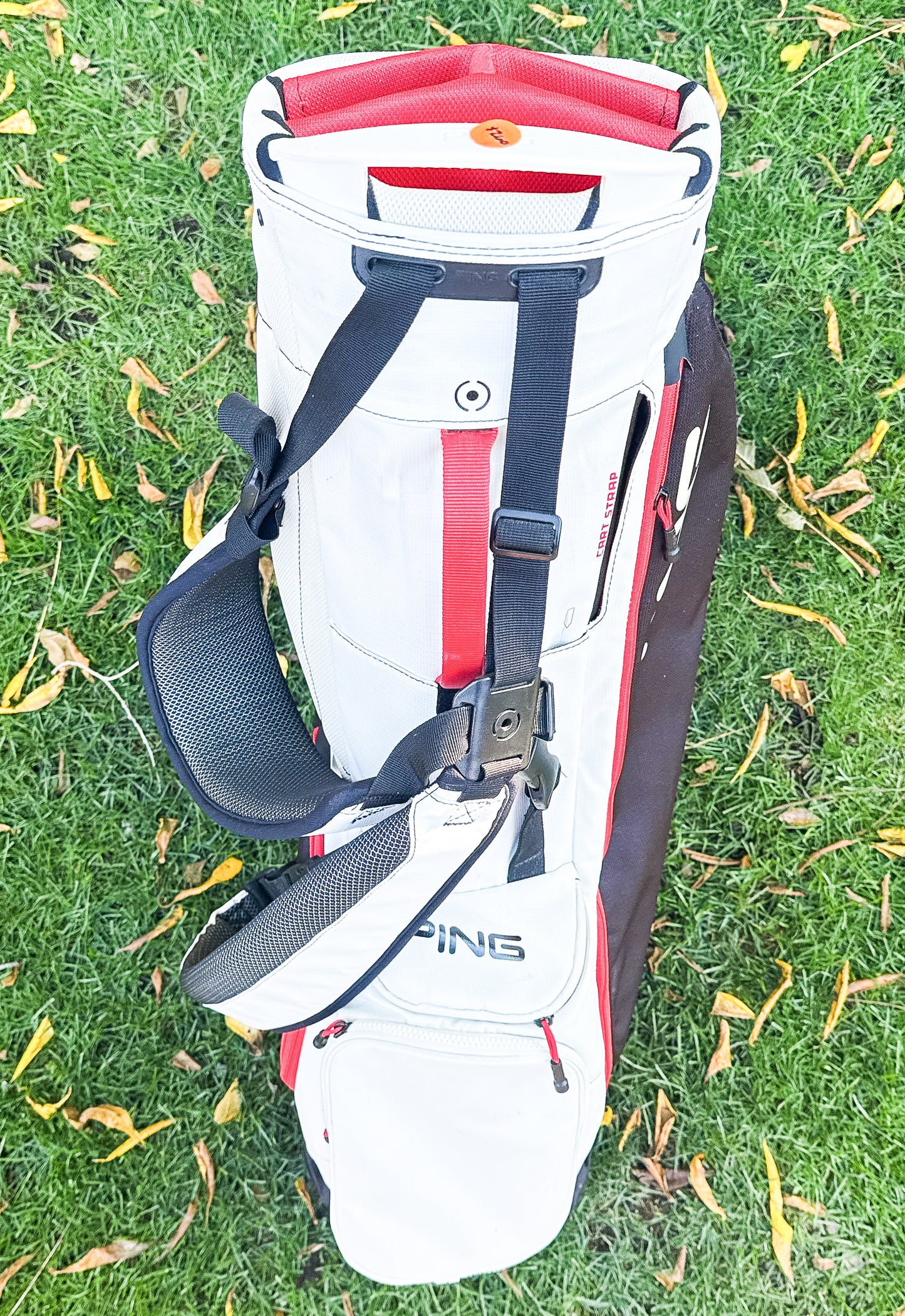 Ping Hoofer Lite Red/White/Black Carry Golf Bag