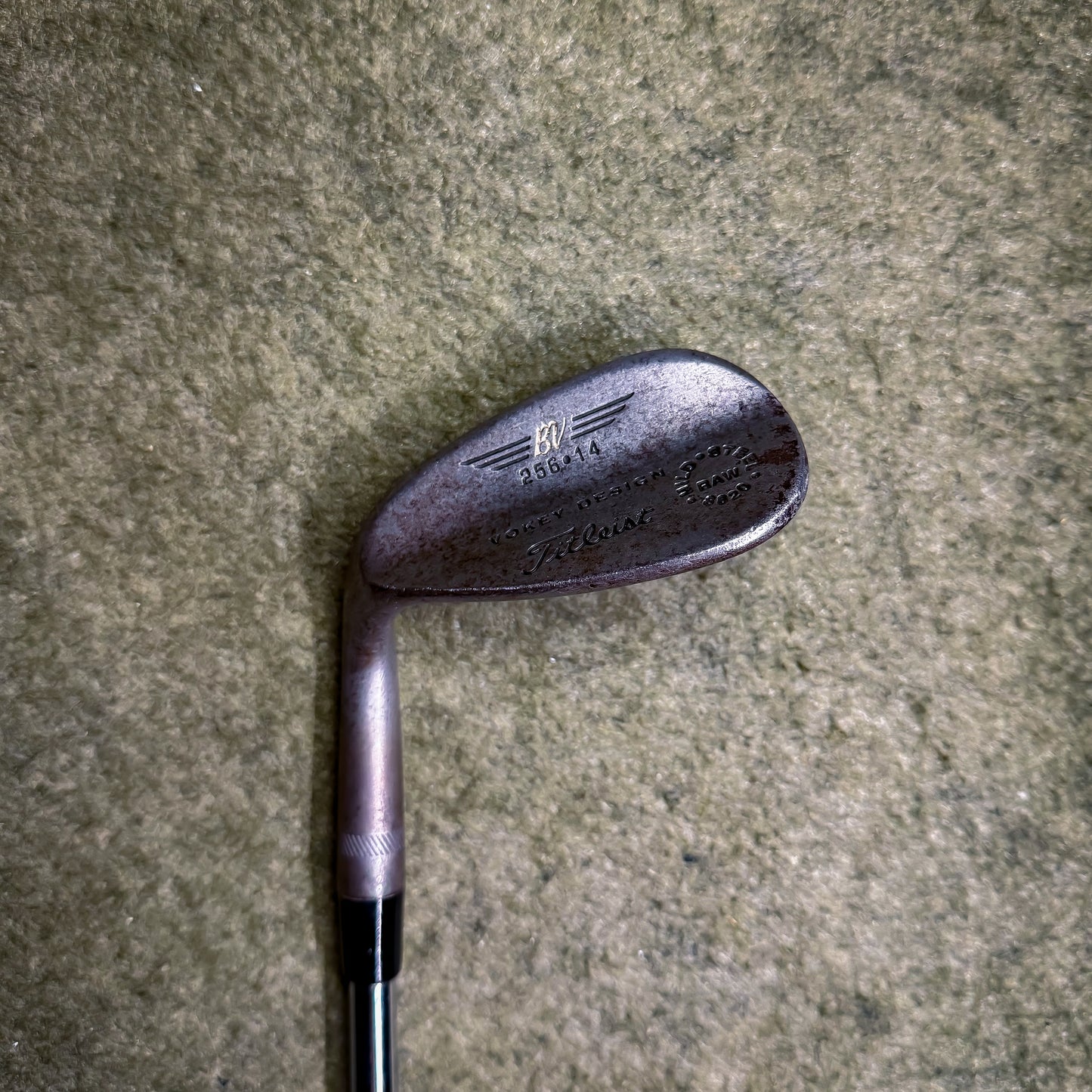 Vintage Titleist Vokey Design 256-14 Wedge - Mild Steel Raw 8620 Steel